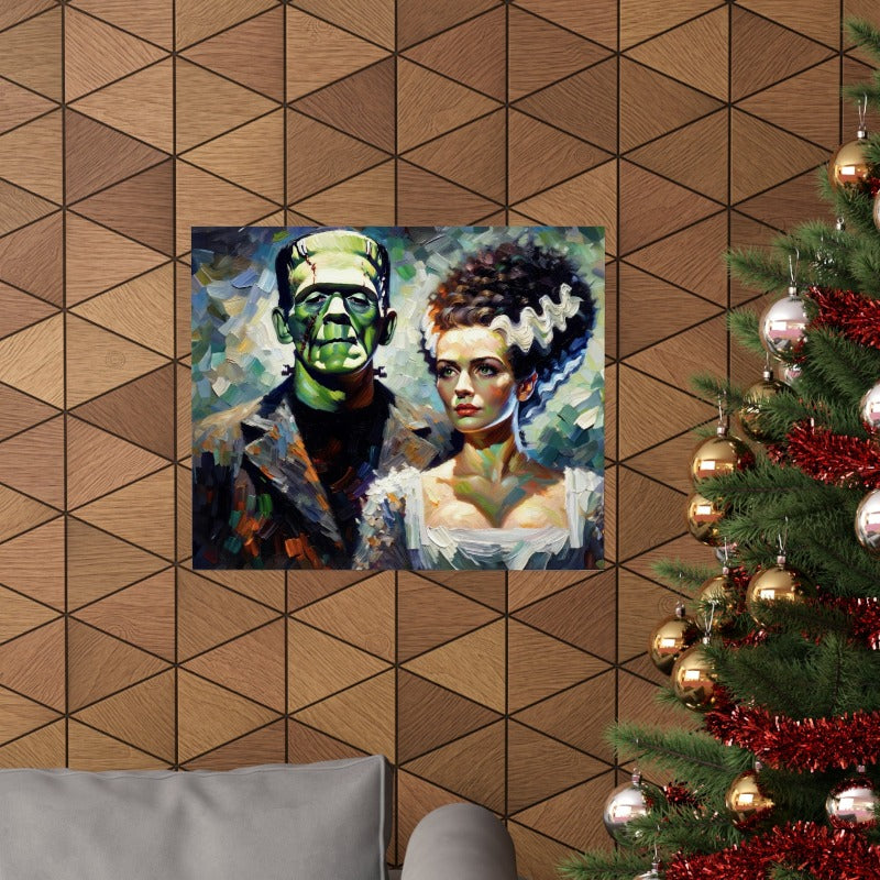 The Monster & The Bride Impressionist Poster Print