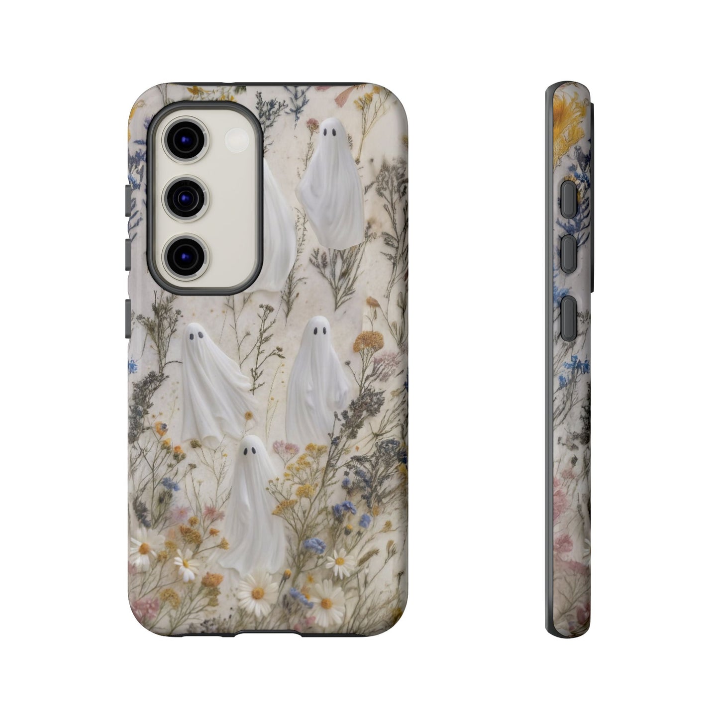 Pressed Floral Ghost Impact Resistant Phone Case