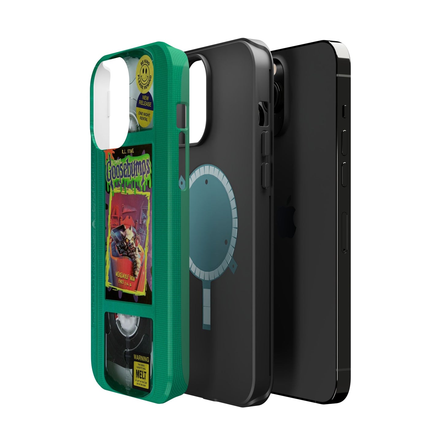 Green Goosebumps MagSafe VHS Phone Case