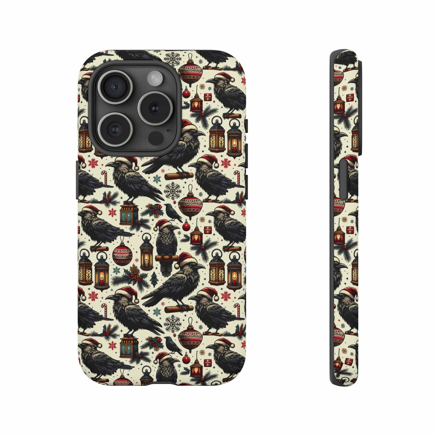Christmas Crows Impact Resistant Phone Case