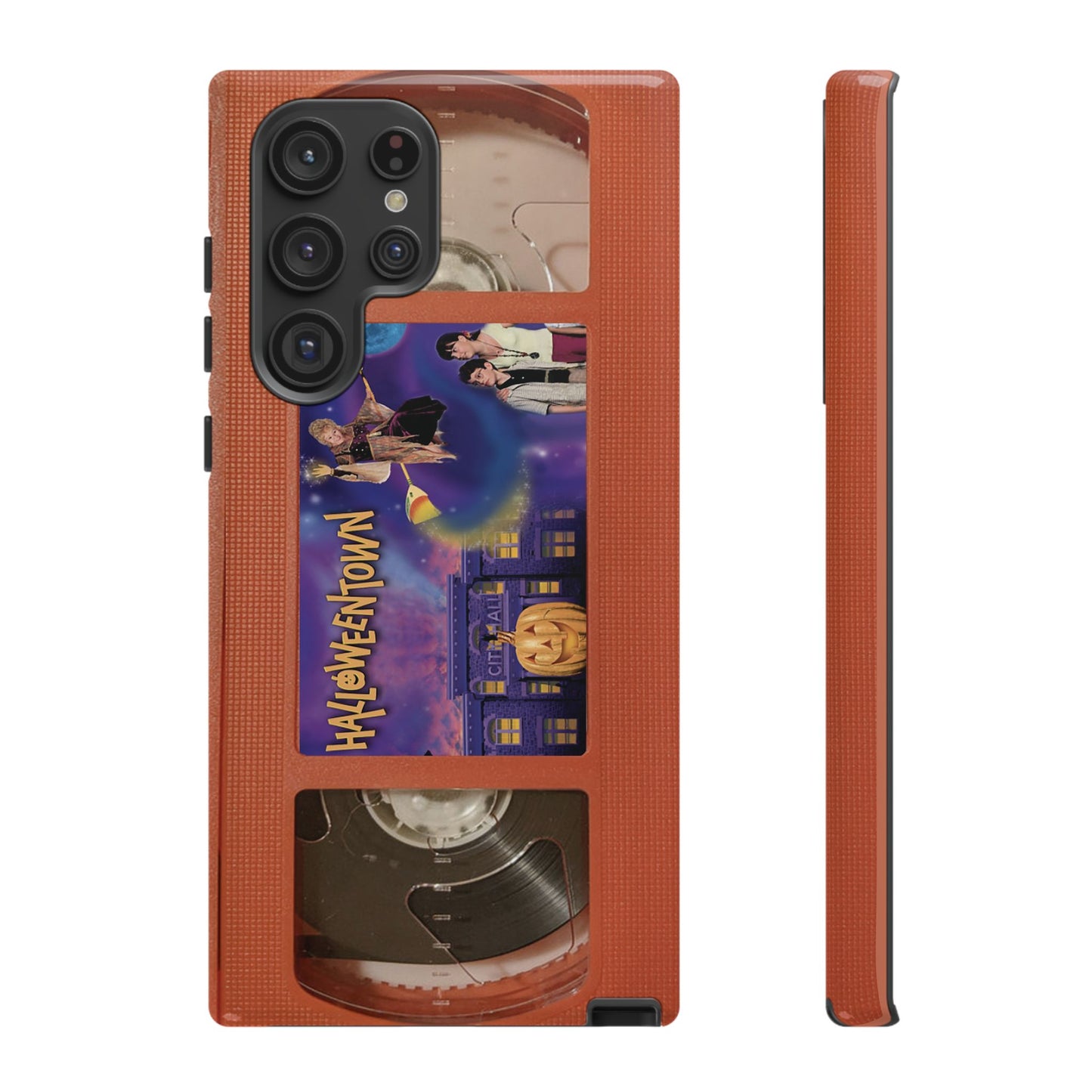 Halloween Town Orange Impact Resistant Phone Case