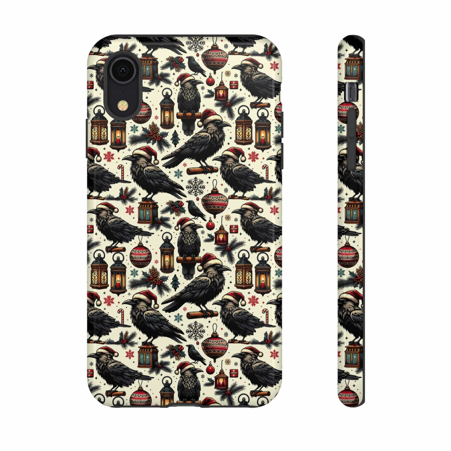 Christmas Crows Impact Resistant Phone Case