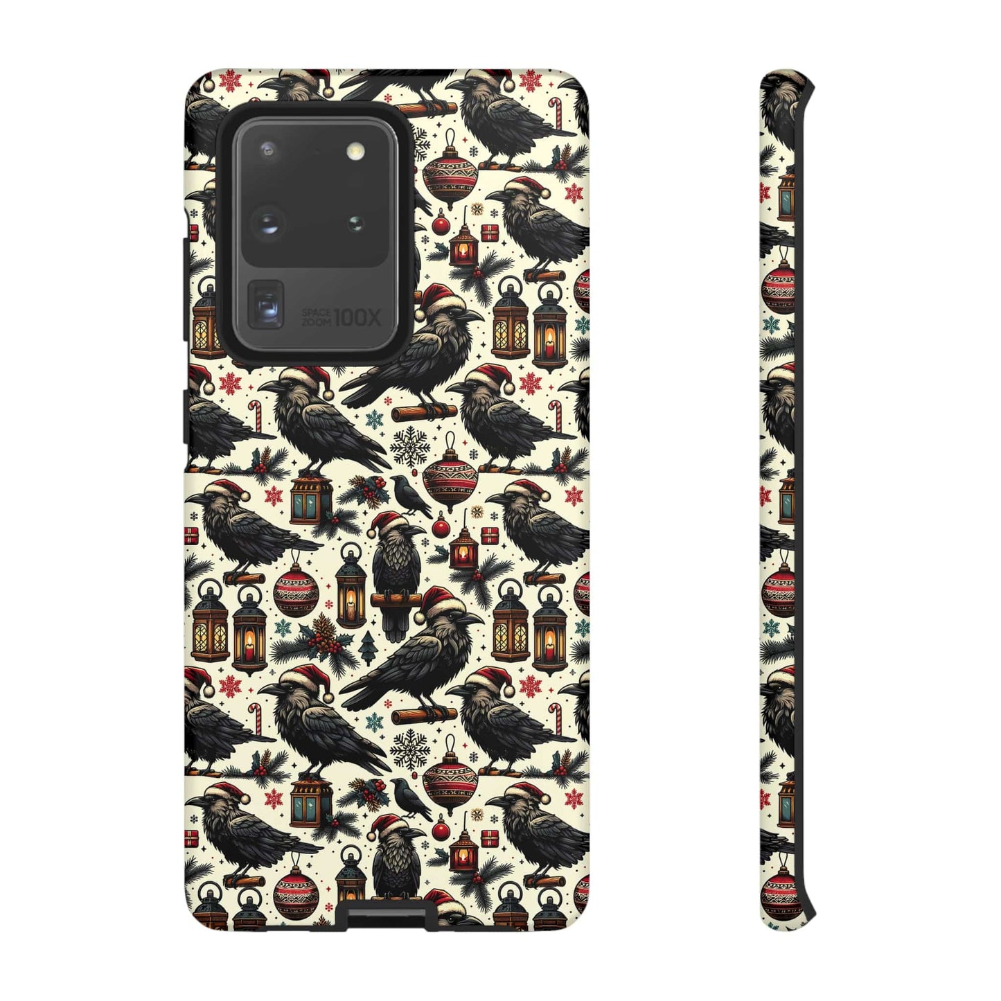 Christmas Crows Impact Resistant Phone Case