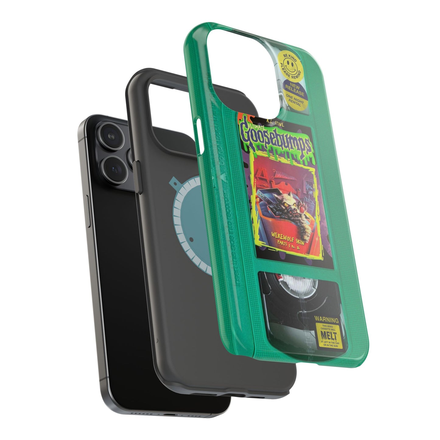 Green Goosebumps MagSafe VHS Phone Case