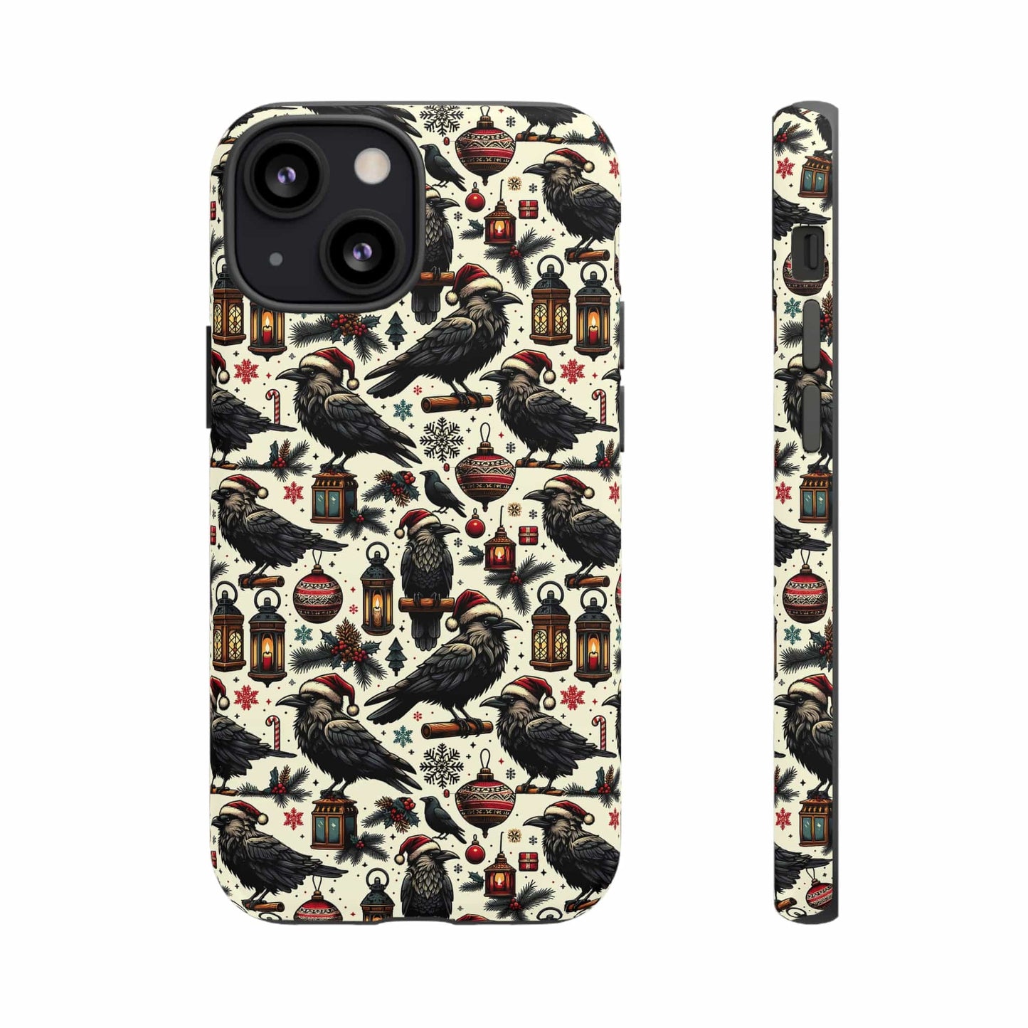Christmas Crows Impact Resistant Phone Case