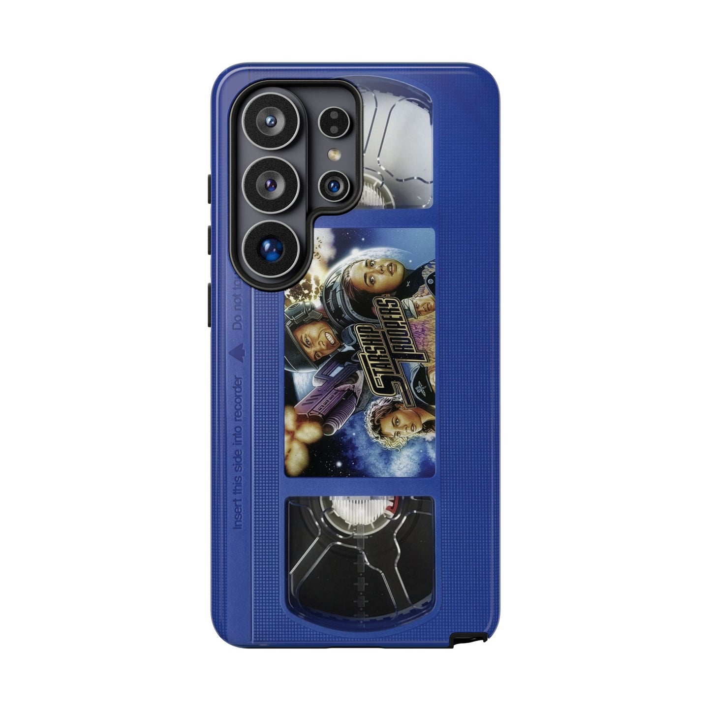 Starship Troopers Blue Impact Resistant VHS Phone Case