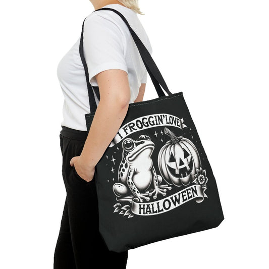 I Froggin' Love Halloween Tote