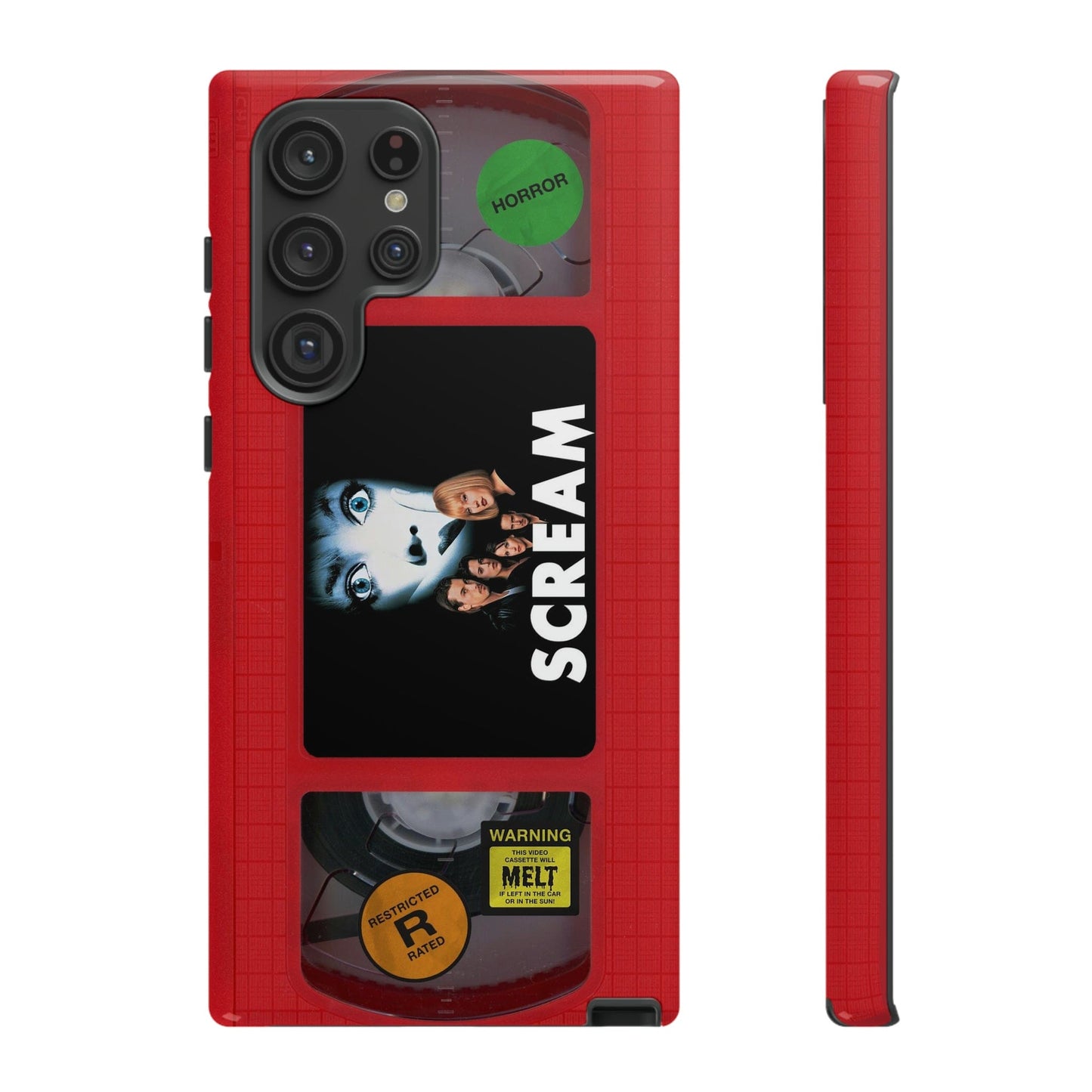 Scream Red Limited Edition Impact Resistant VHS Phone Case