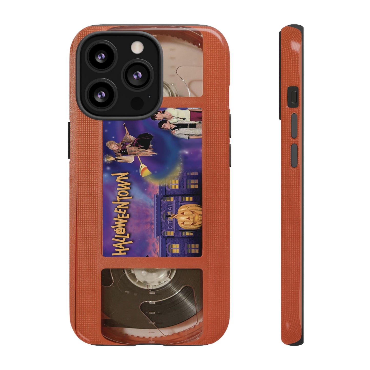 Halloween Town Orange Impact Resistant Phone Case