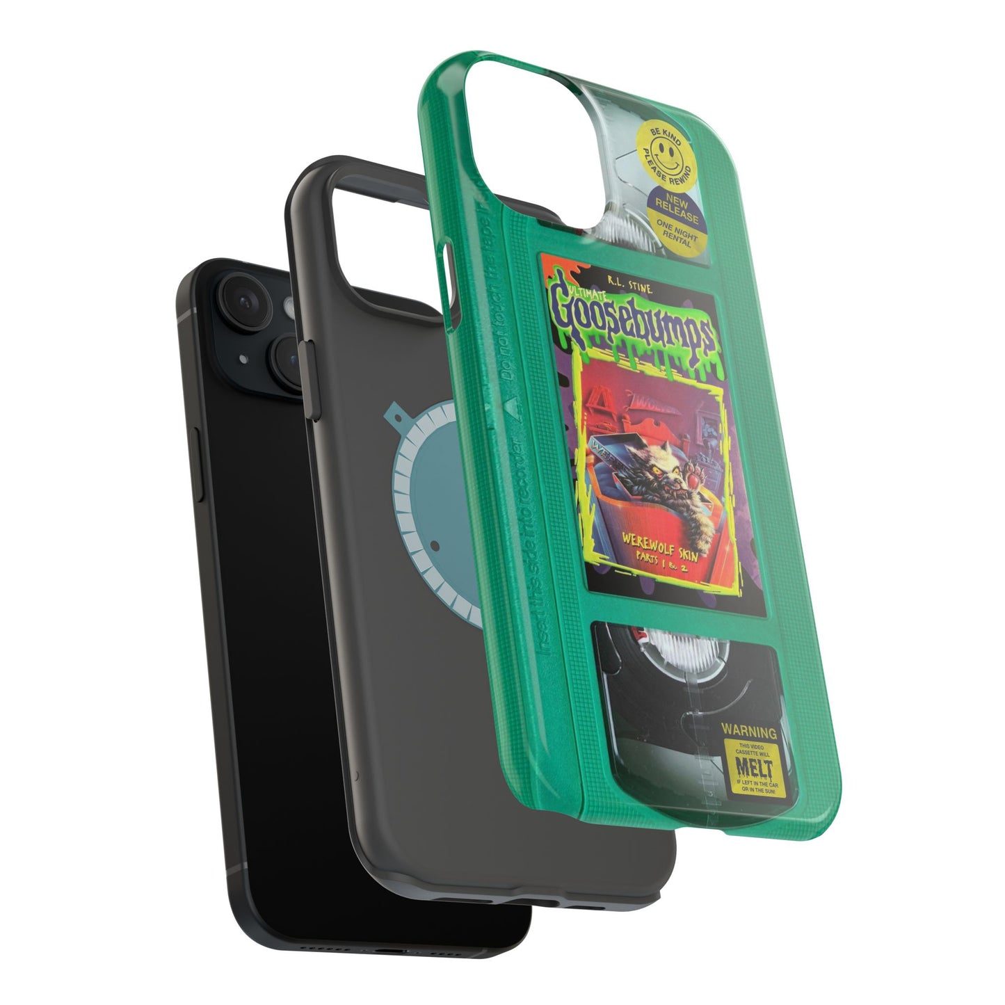 Green Goosebumps MagSafe VHS Phone Case