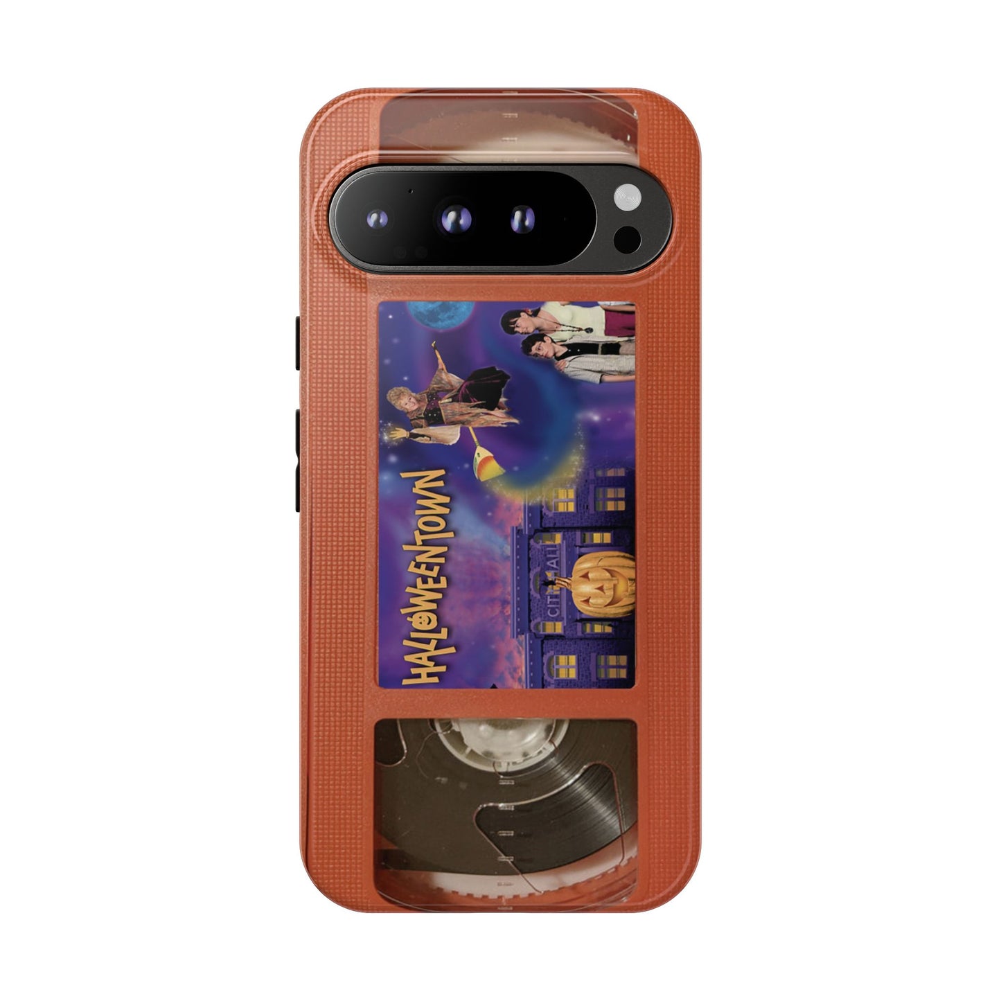 Halloween Town Orange Impact Resistant Phone Case