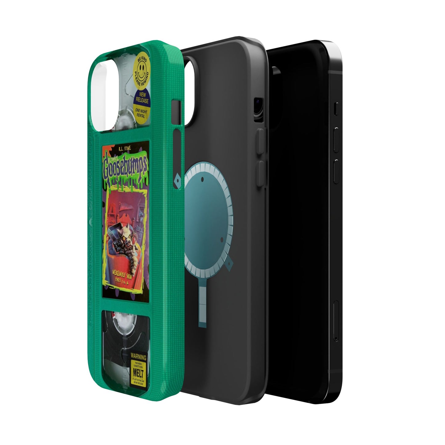 Green Goosebumps MagSafe VHS Phone Case
