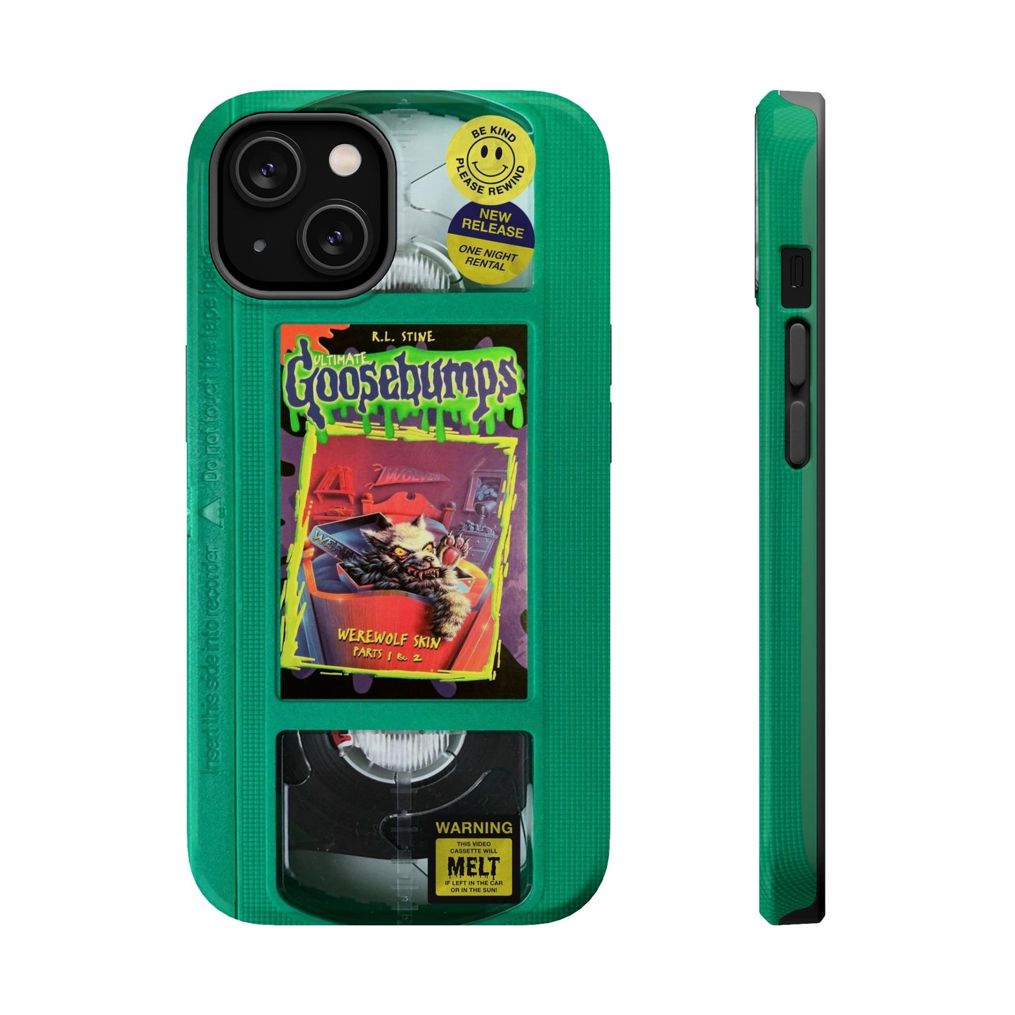 Green Goosebumps MagSafe VHS Phone Case