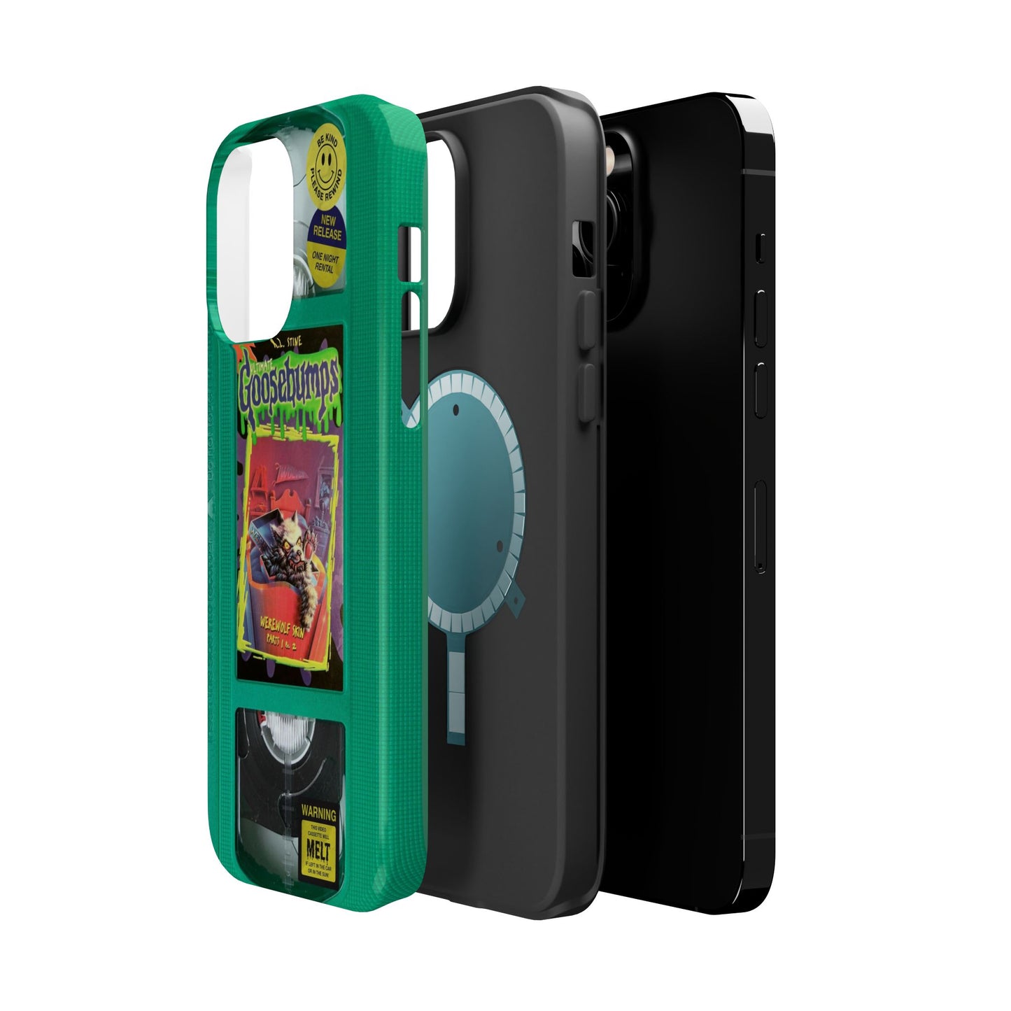 Green Goosebumps MagSafe VHS Phone Case