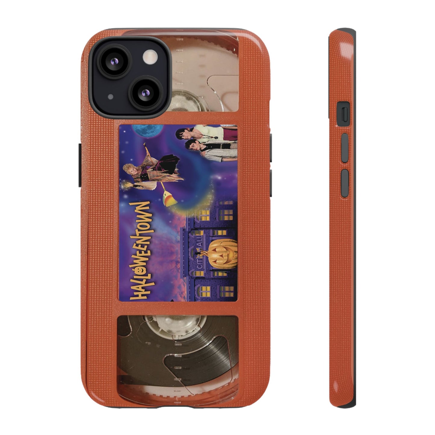 Halloween Town Orange Impact Resistant Phone Case