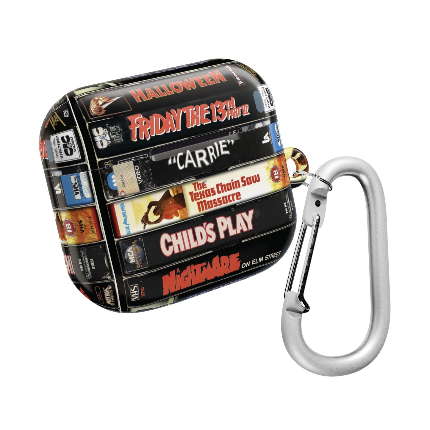 Vintage 80s Stack Horror Movie AirPod Case