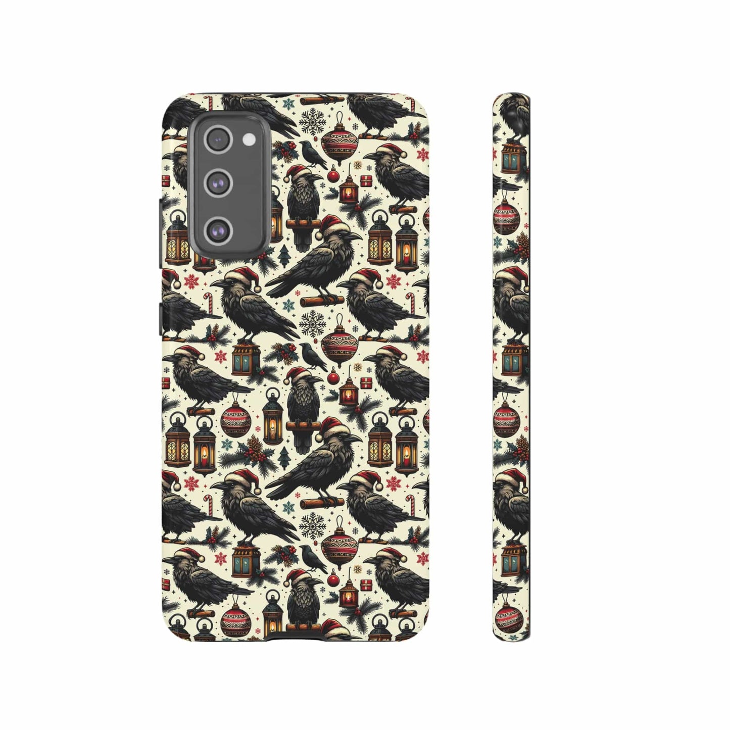 Christmas Crows Impact Resistant Phone Case