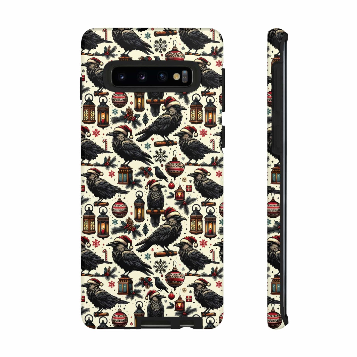 Christmas Crows Impact Resistant Phone Case