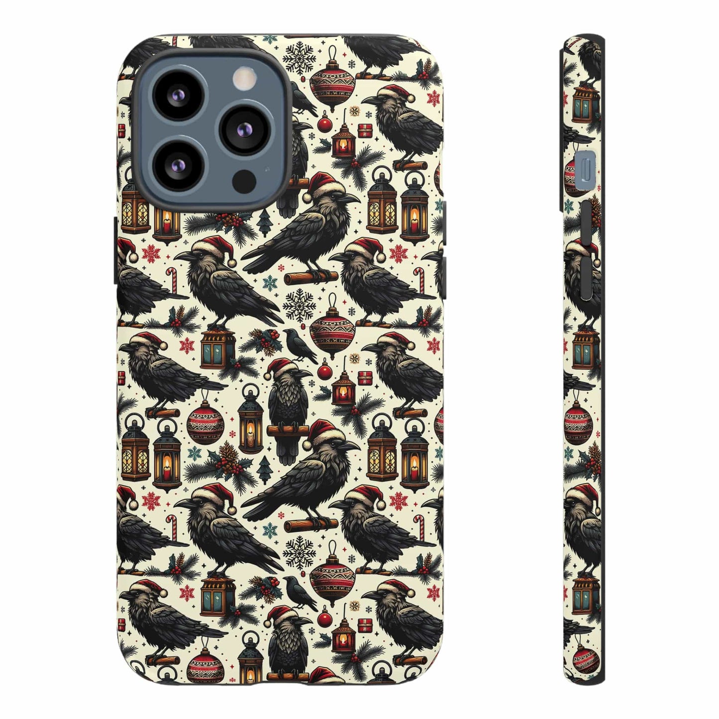 Christmas Crows Impact Resistant Phone Case