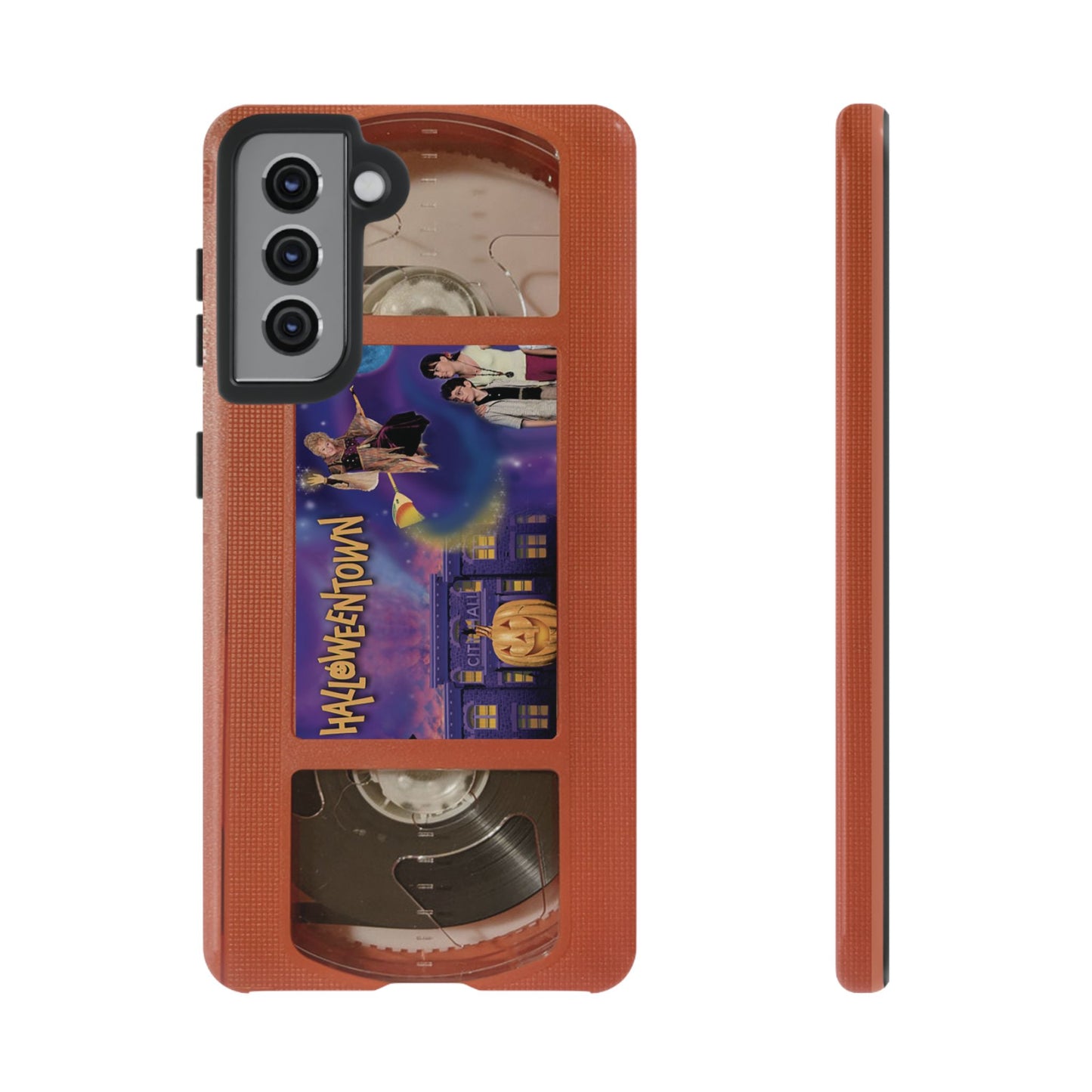Halloween Town Orange Impact Resistant Phone Case