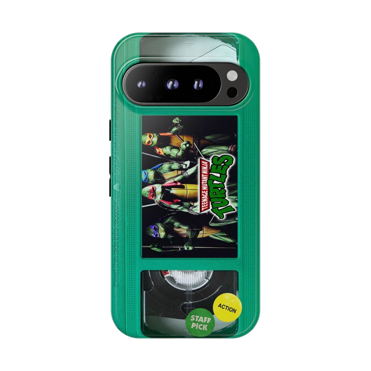 Teenage Turtles Green Impact Resistant VHS Phone Case