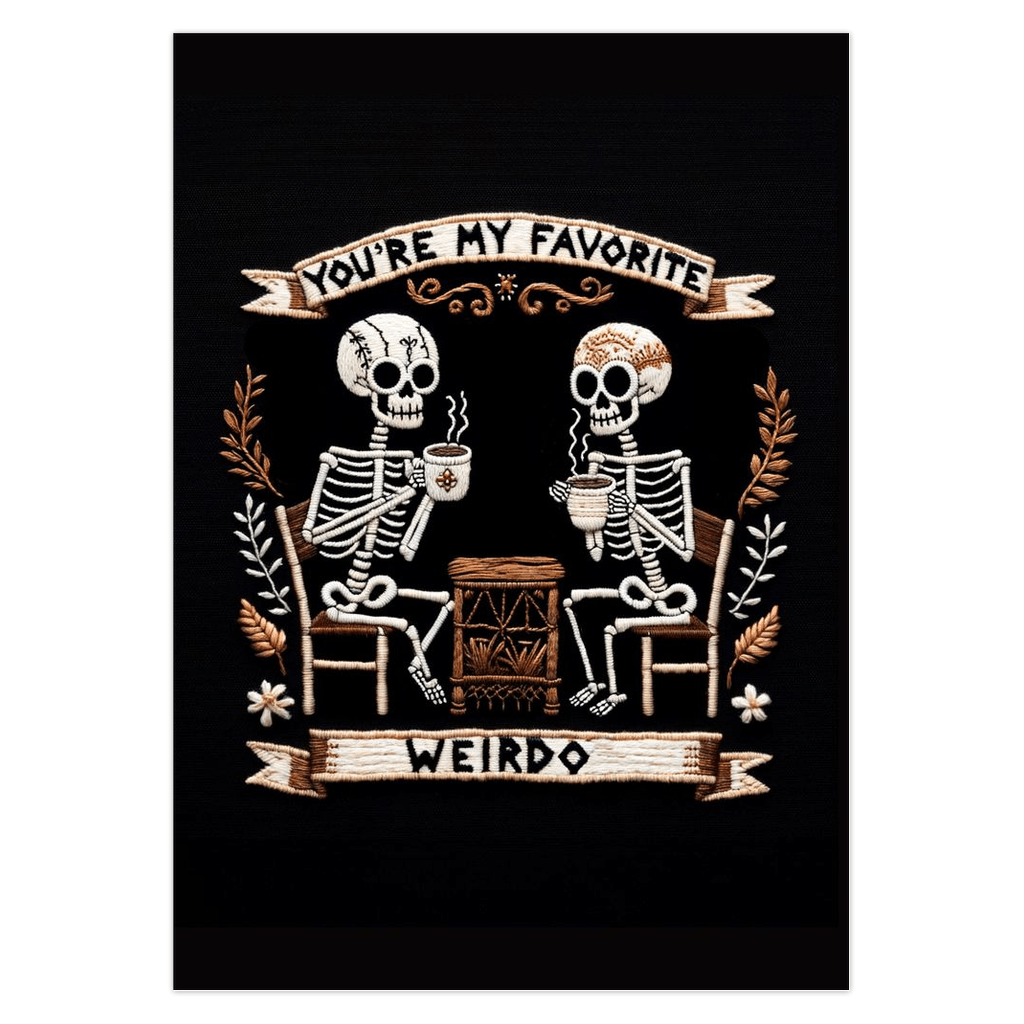 You're My Favorite Weirdo Card