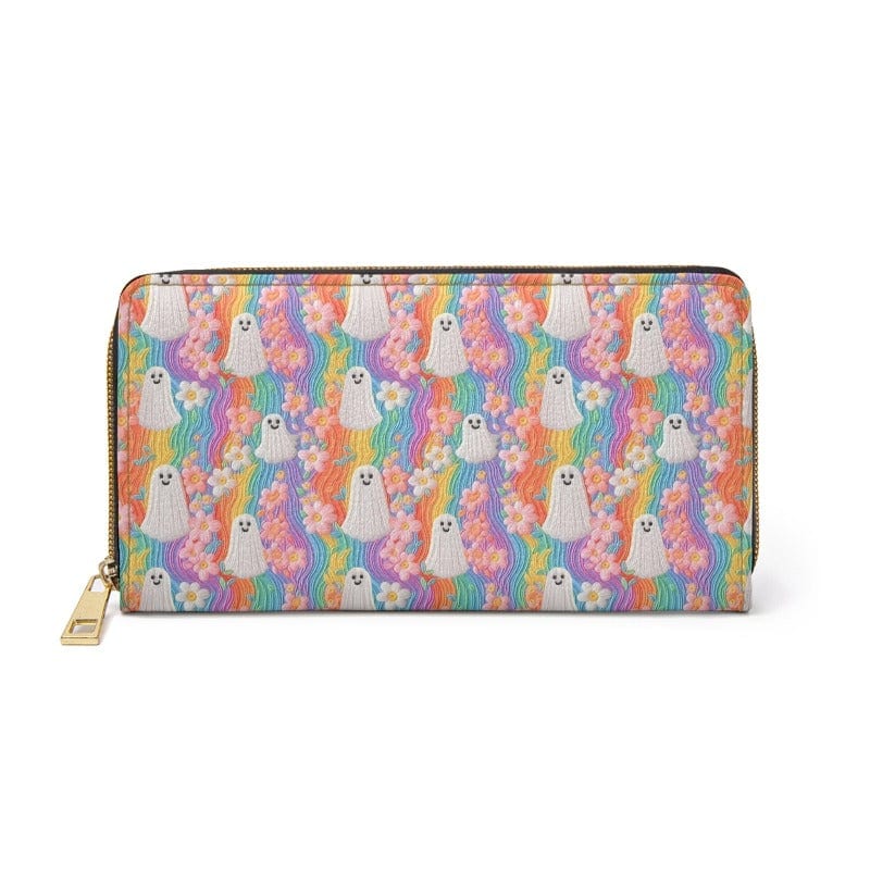 Pastel Ghost Zipper Wallet