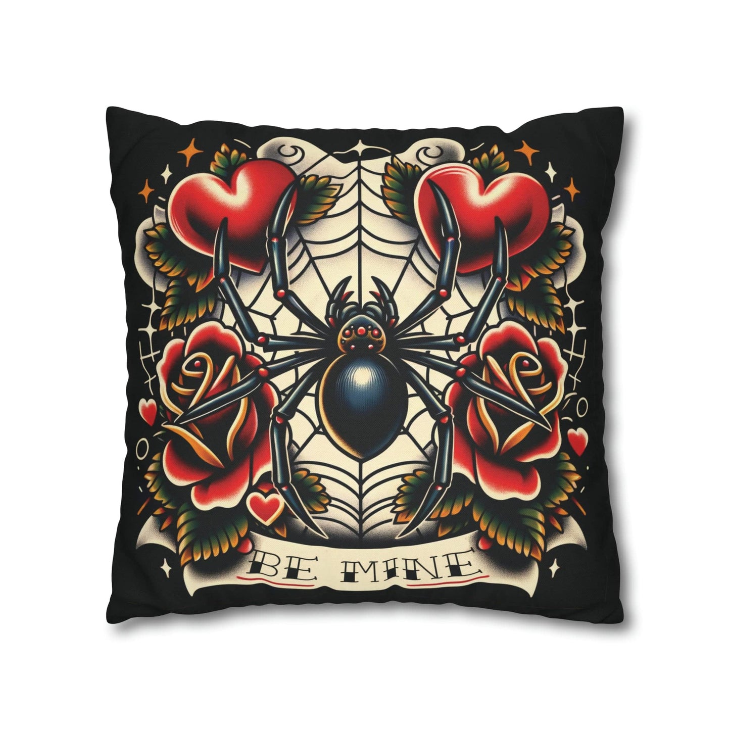 Be Mine Spider Pillow Case