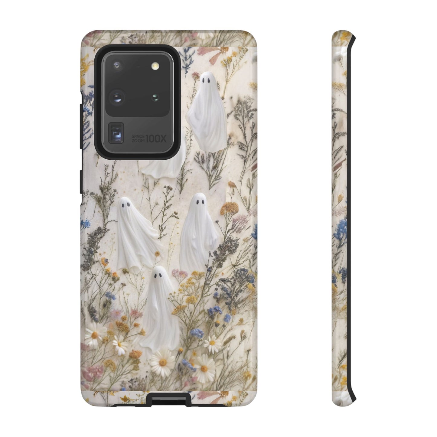 Pressed Floral Ghost Impact Resistant Phone Case