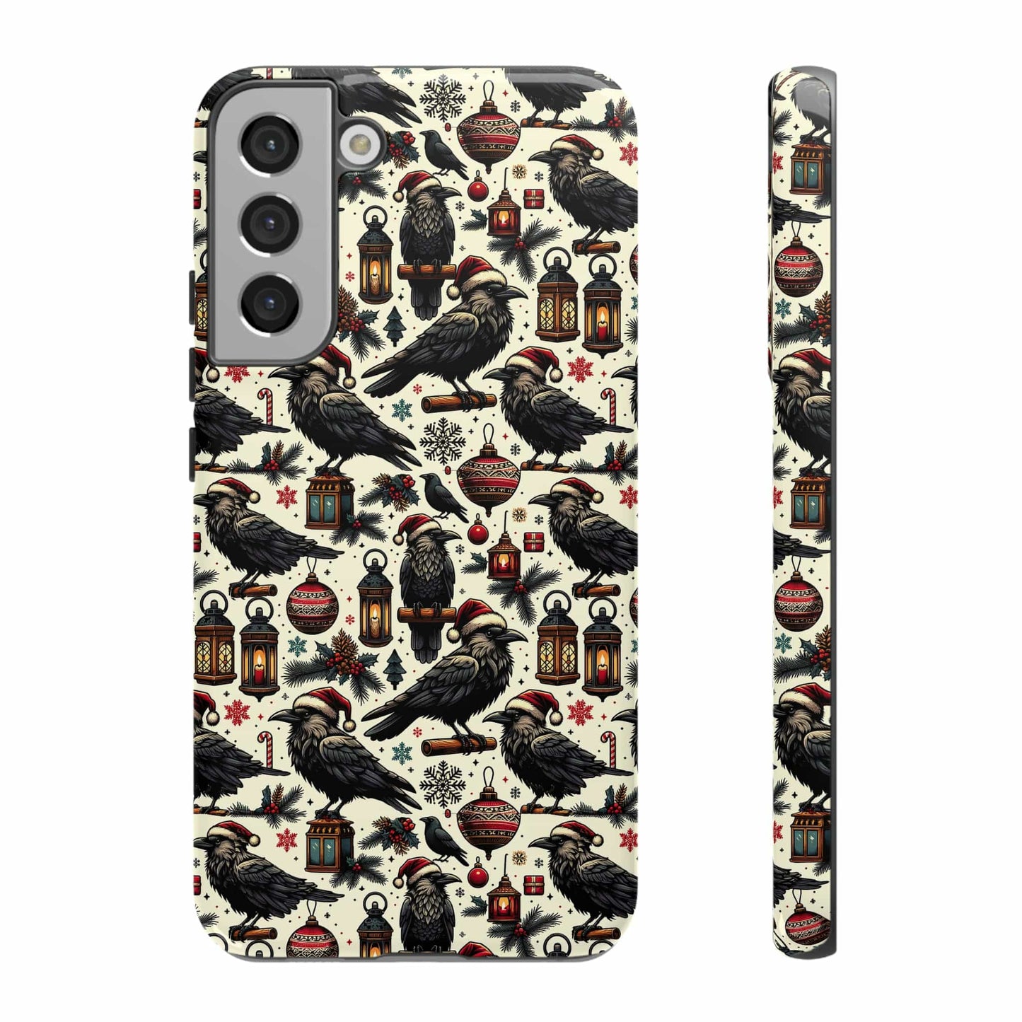 Christmas Crows Impact Resistant Phone Case