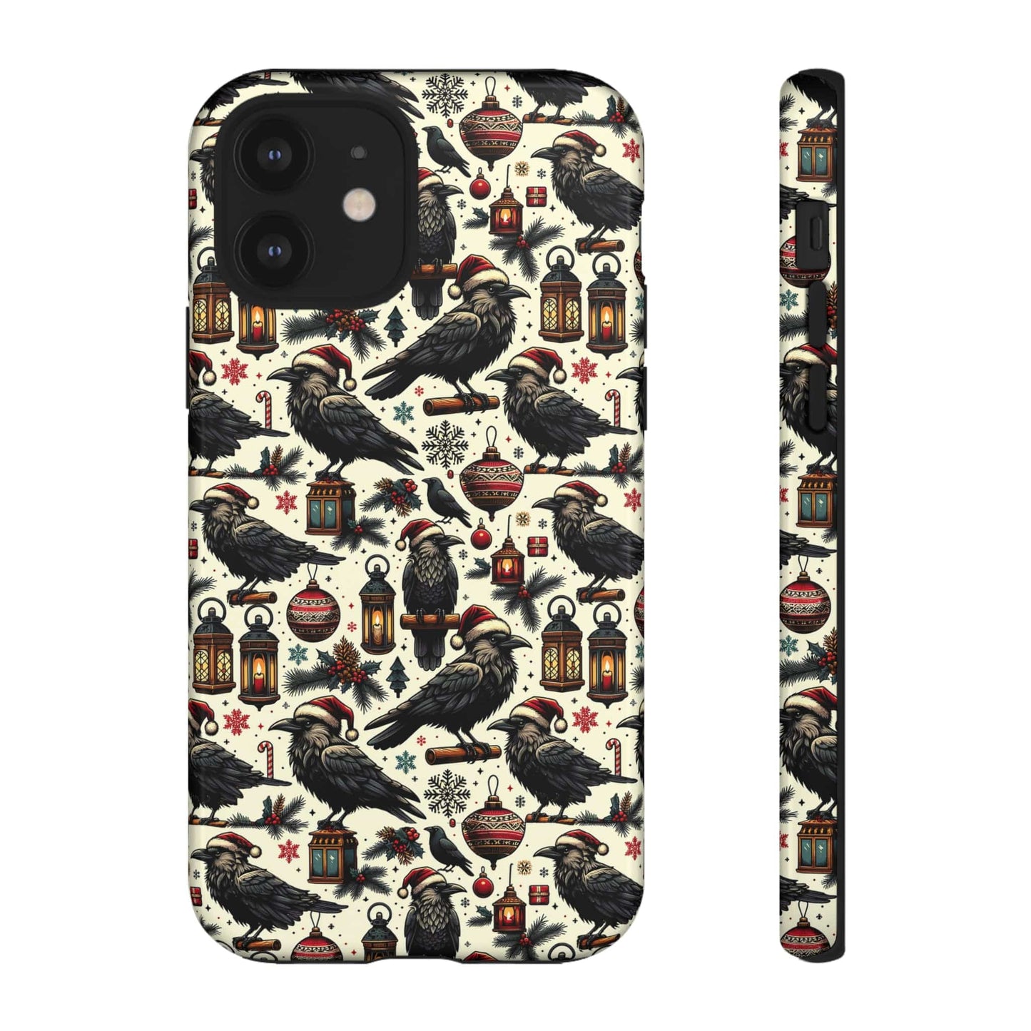 Christmas Crows Impact Resistant Phone Case