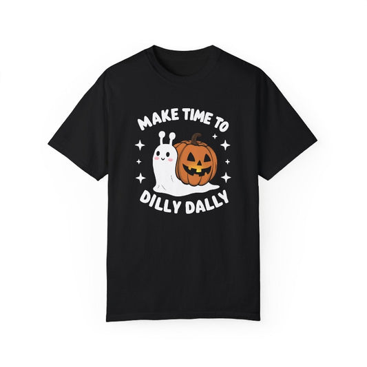 Dilly Dally Ghost Snail Comfort Colors Tee