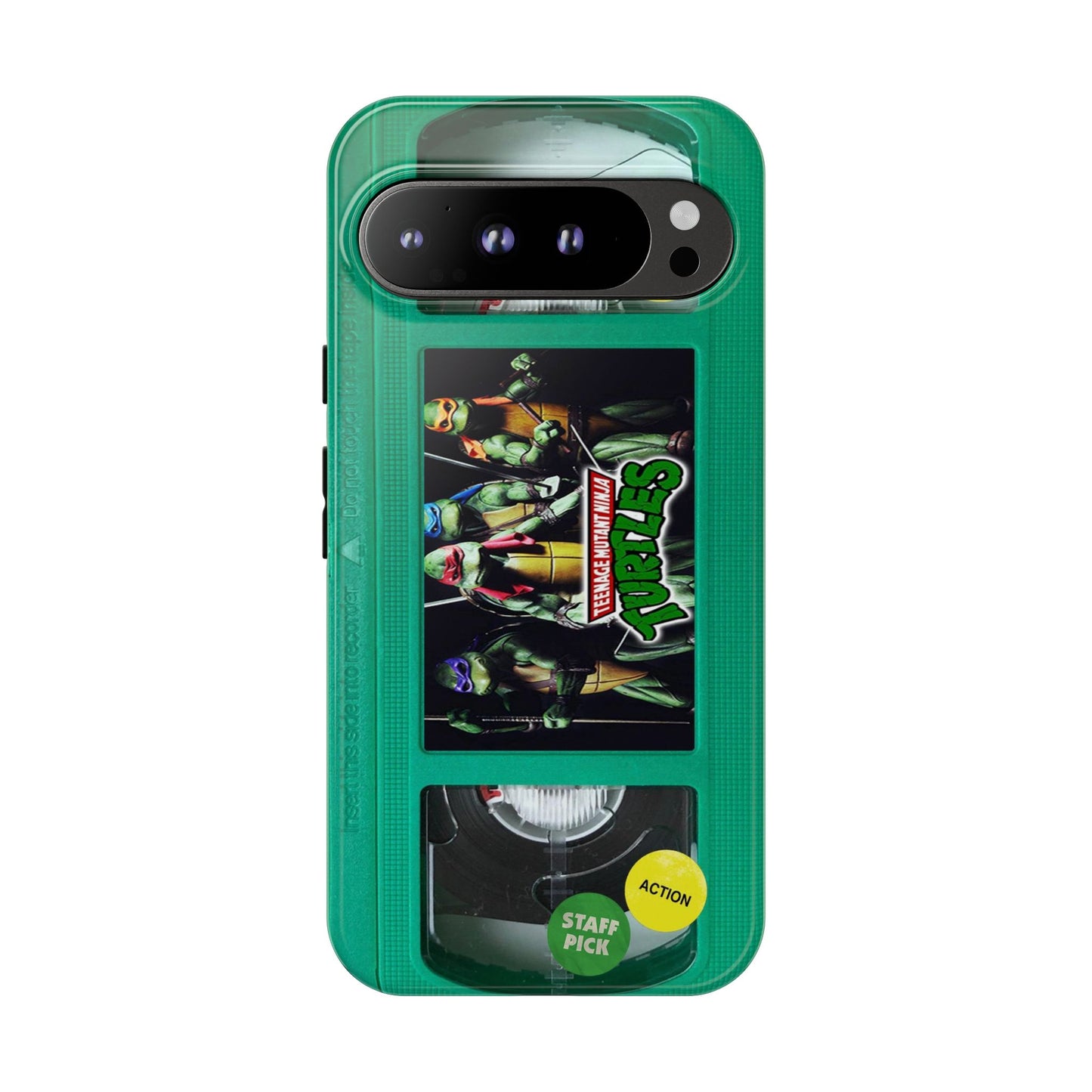 Teenage Turtles Green Impact Resistant VHS Phone Case