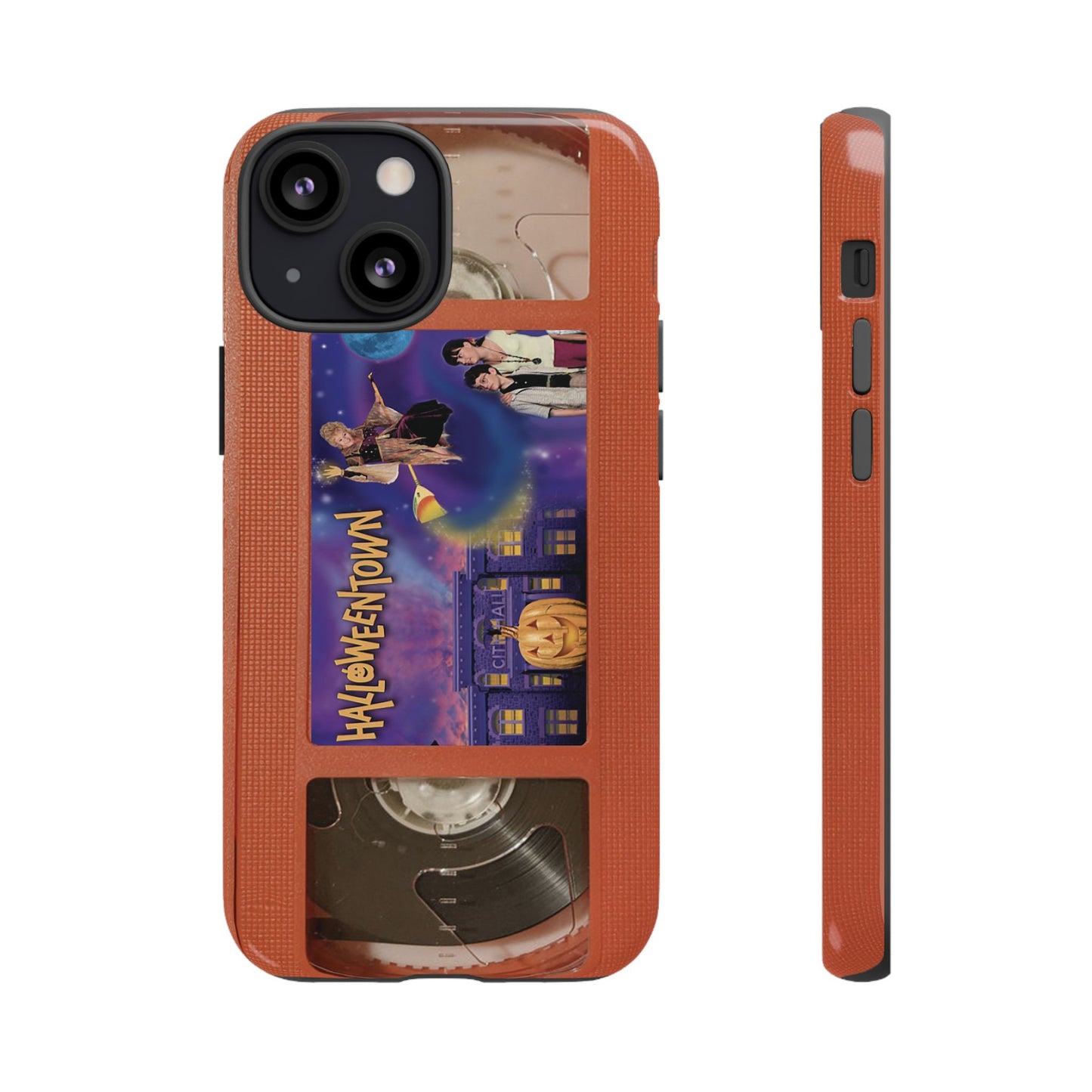 Halloween Town Orange Impact Resistant Phone Case