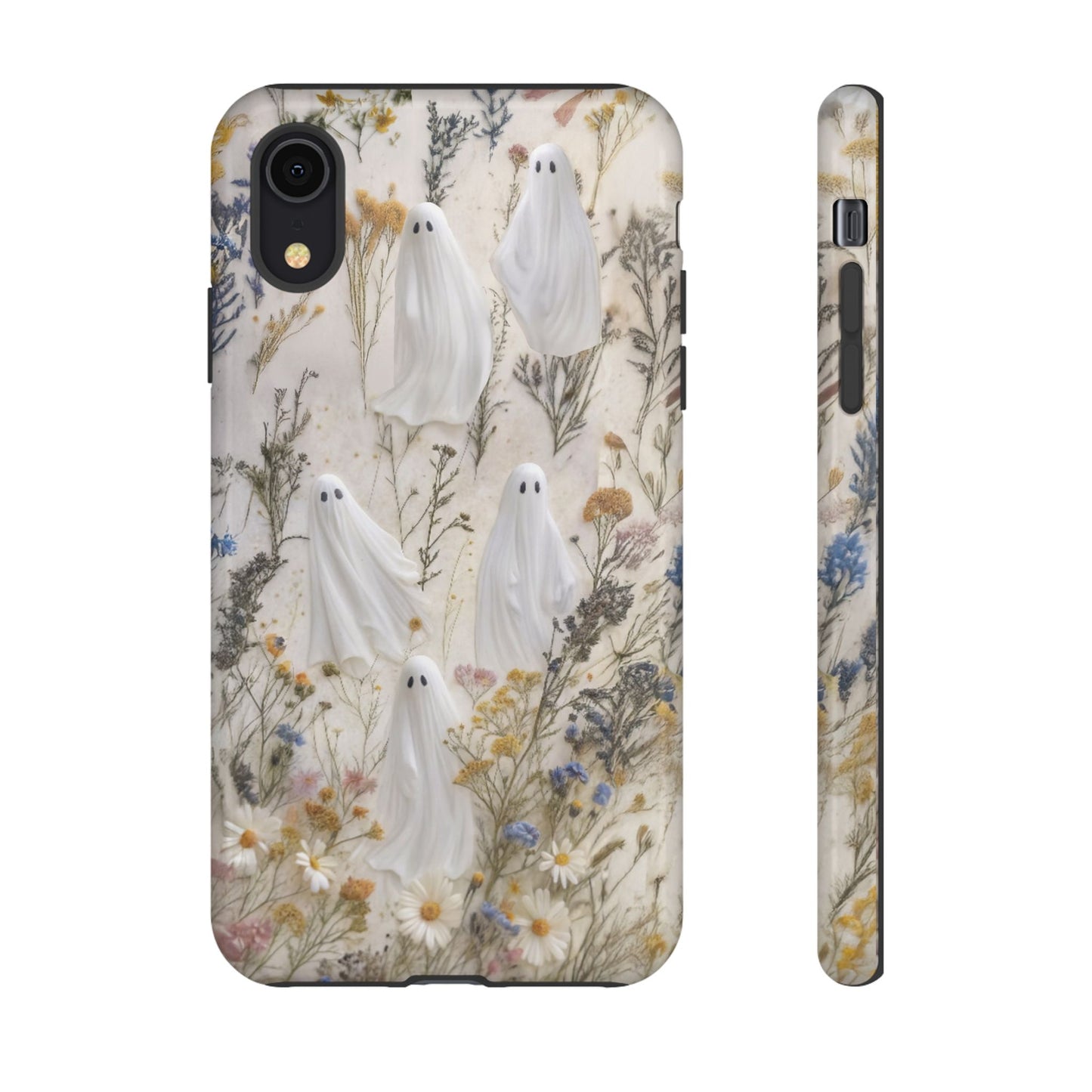 Pressed Floral Ghost Impact Resistant Phone Case