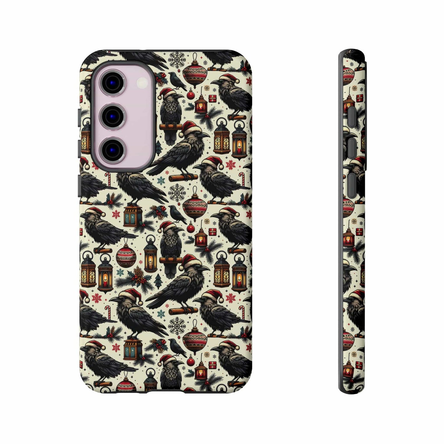 Christmas Crows Impact Resistant Phone Case