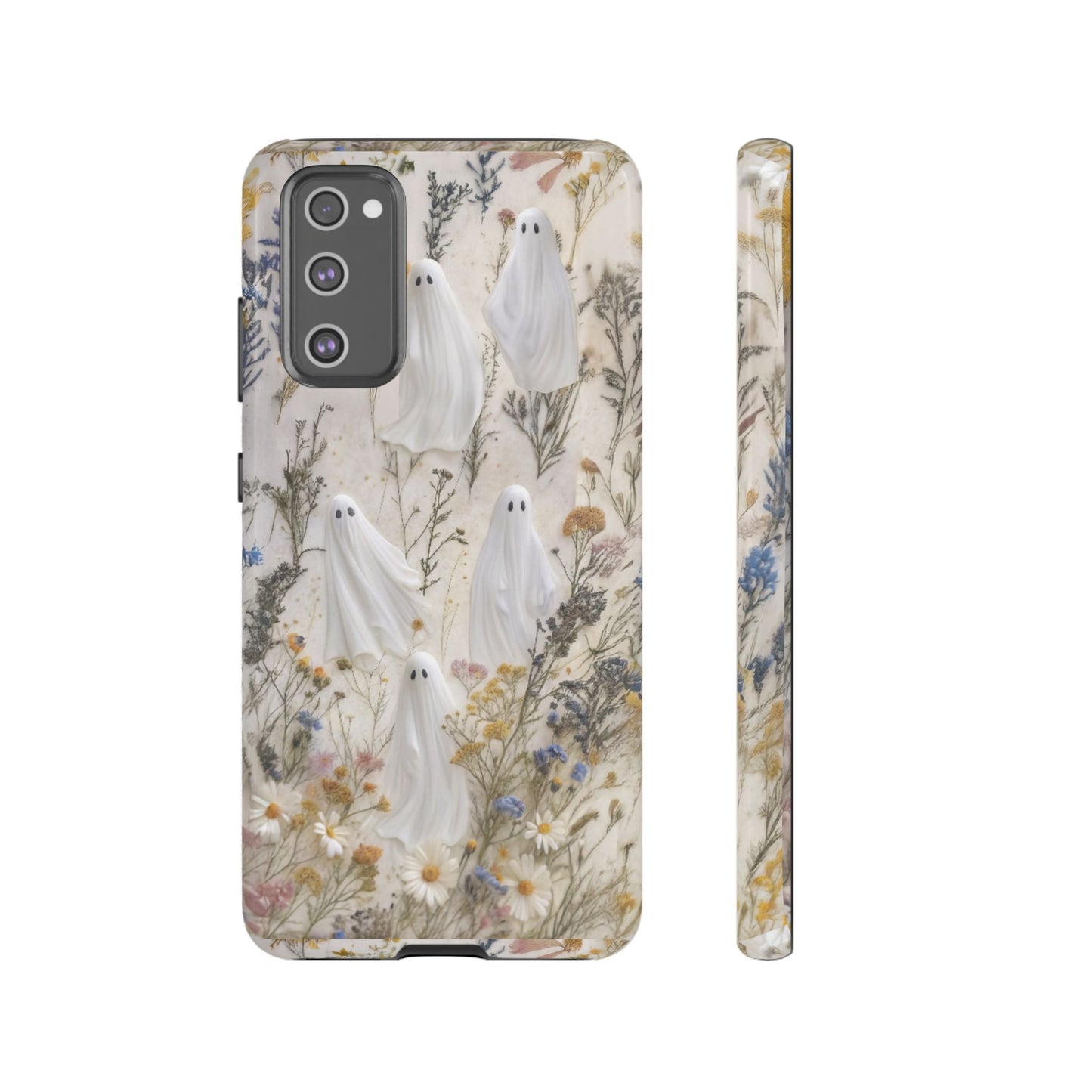 Pressed Floral Ghost Impact Resistant Phone Case