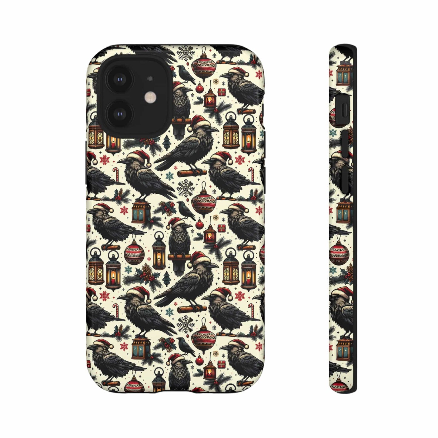 Christmas Crows Impact Resistant Phone Case