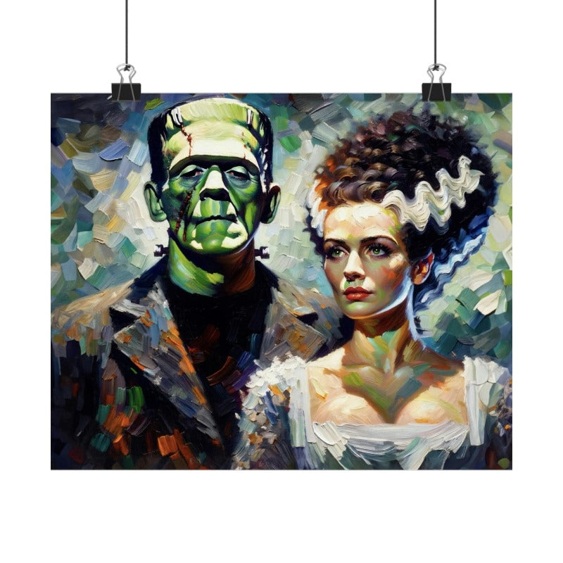 The Monster & The Bride Impressionist Poster Print
