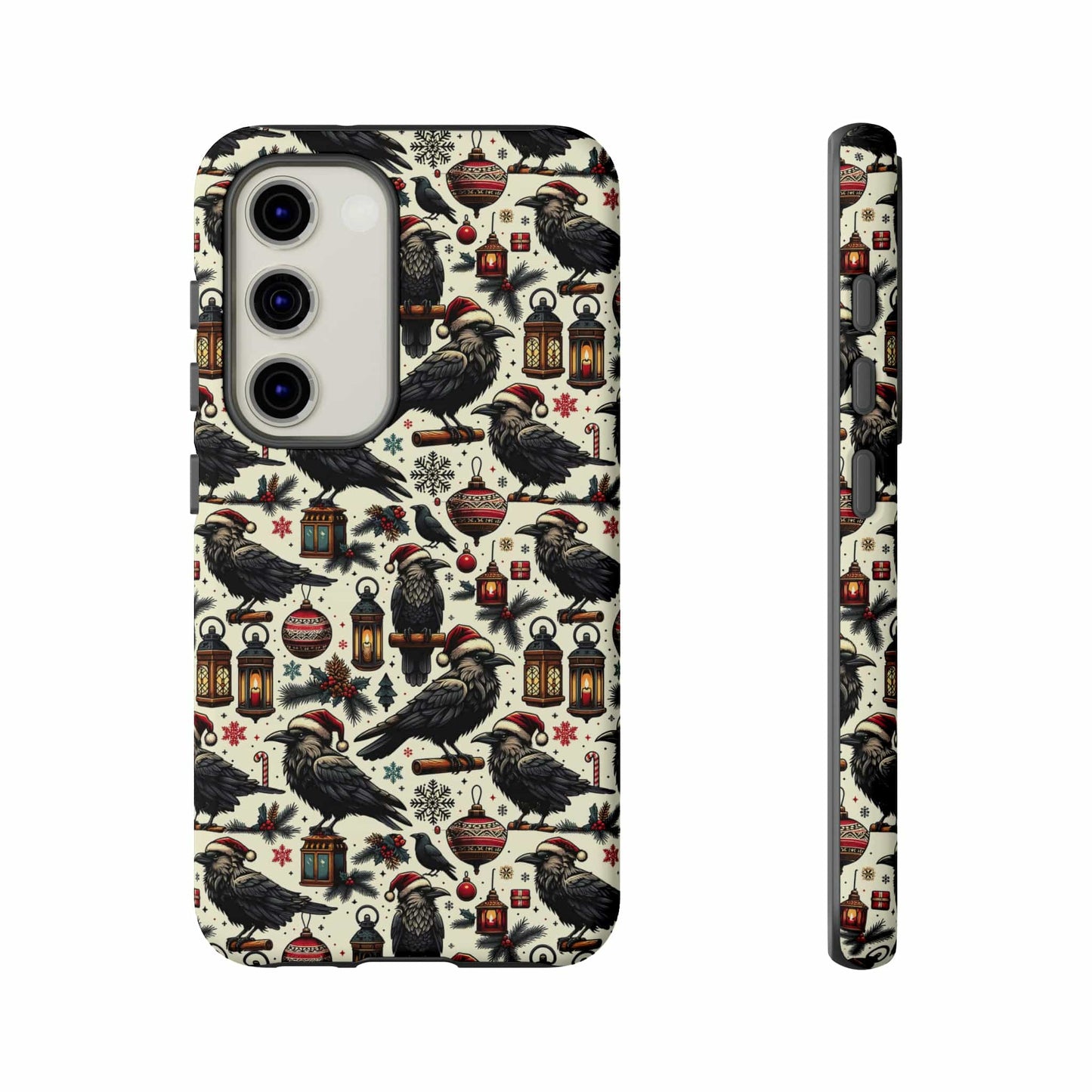 Christmas Crows Impact Resistant Phone Case