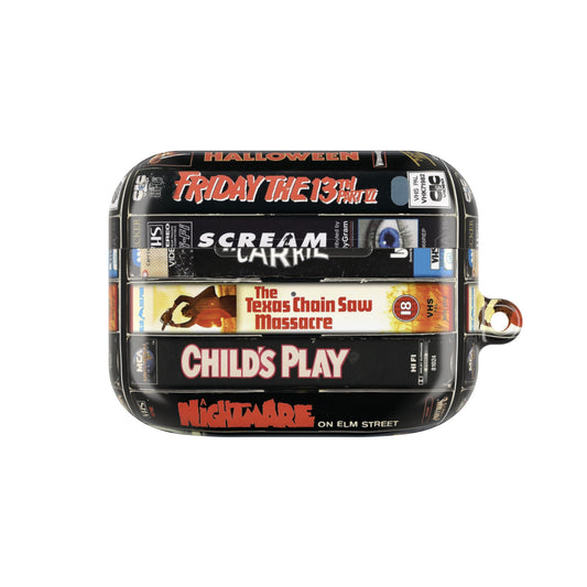 Vintage 80s Stack Horror Movie AirPod Case