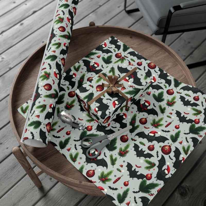 Santa Bats Gift Wrap