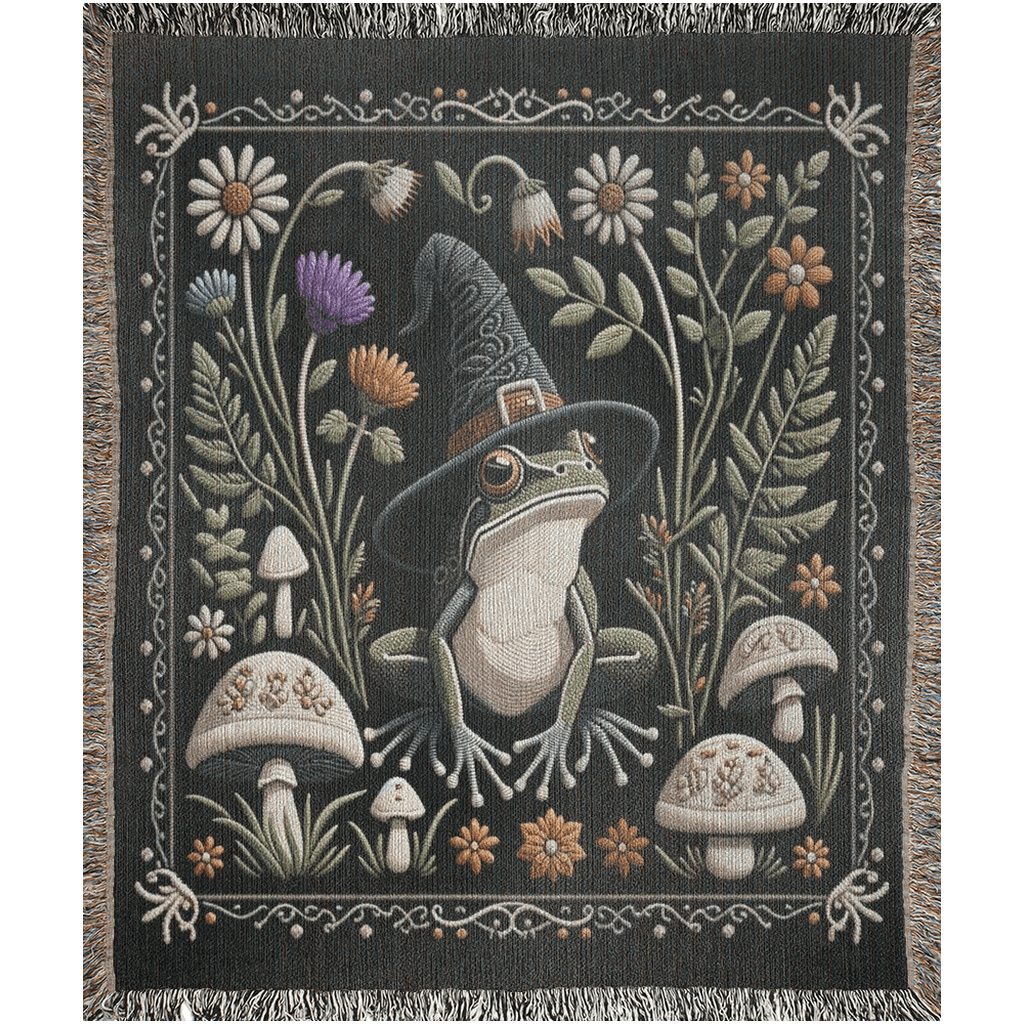 Wizard Frog Woven Blanket