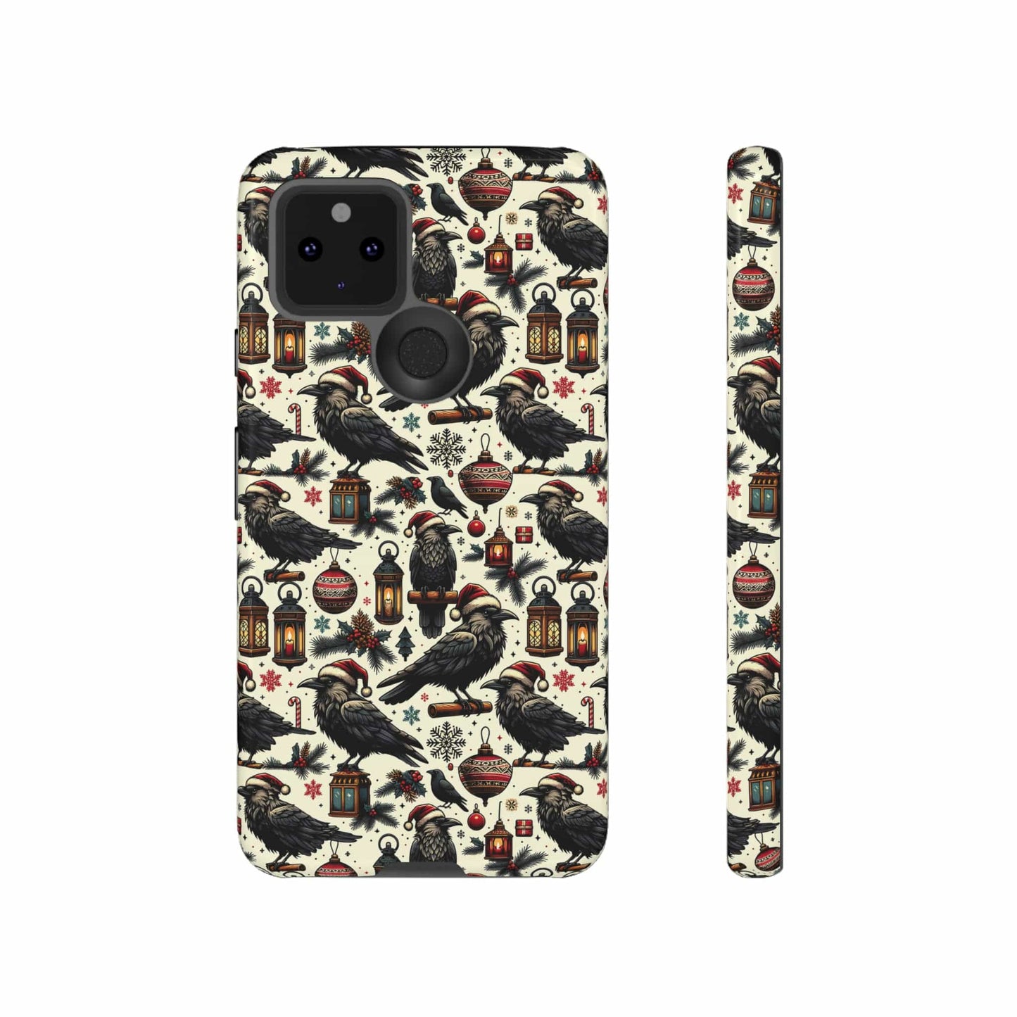 Christmas Crows Impact Resistant Phone Case