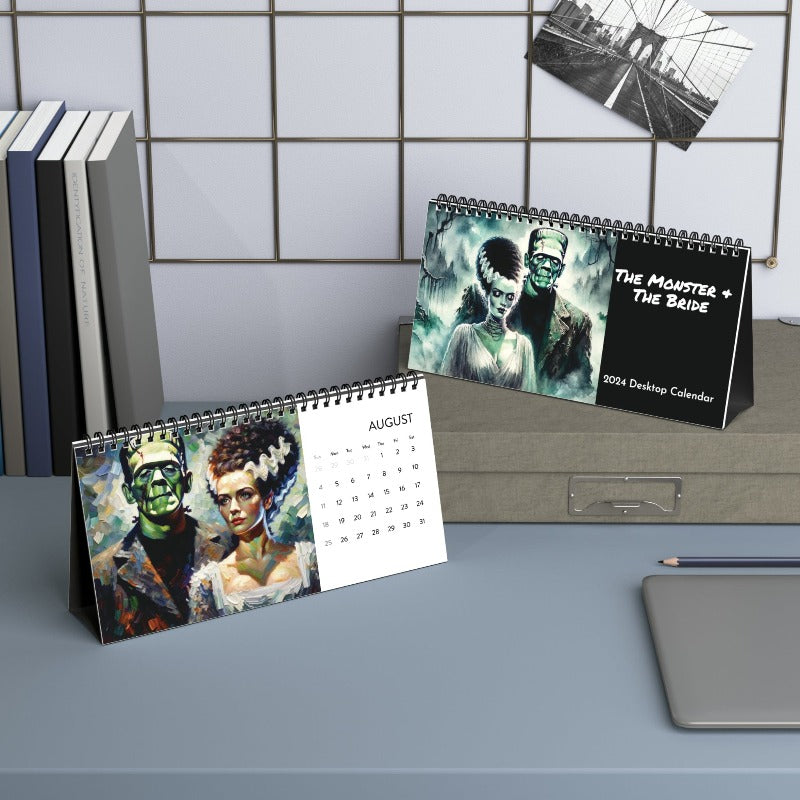 Frank and Bride Desktop 2024 Calendar
