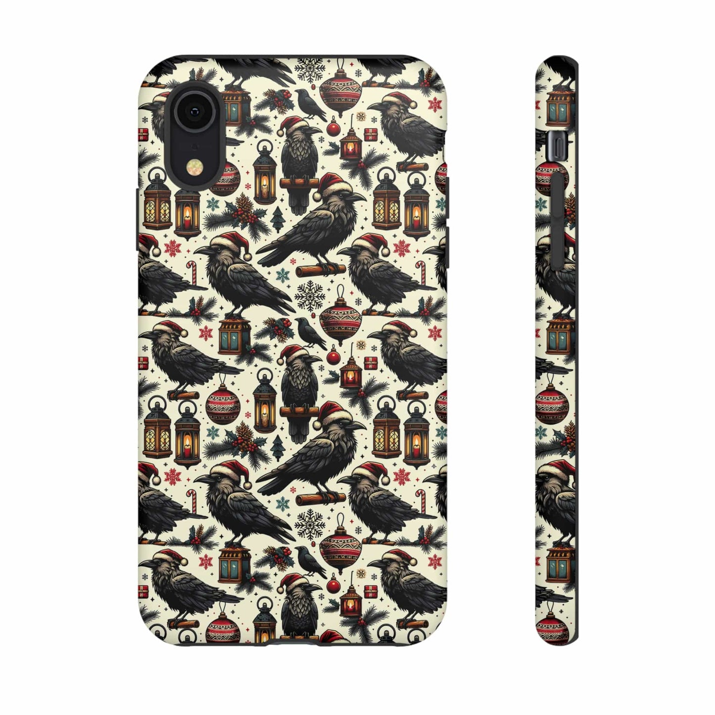 Christmas Crows Impact Resistant Phone Case