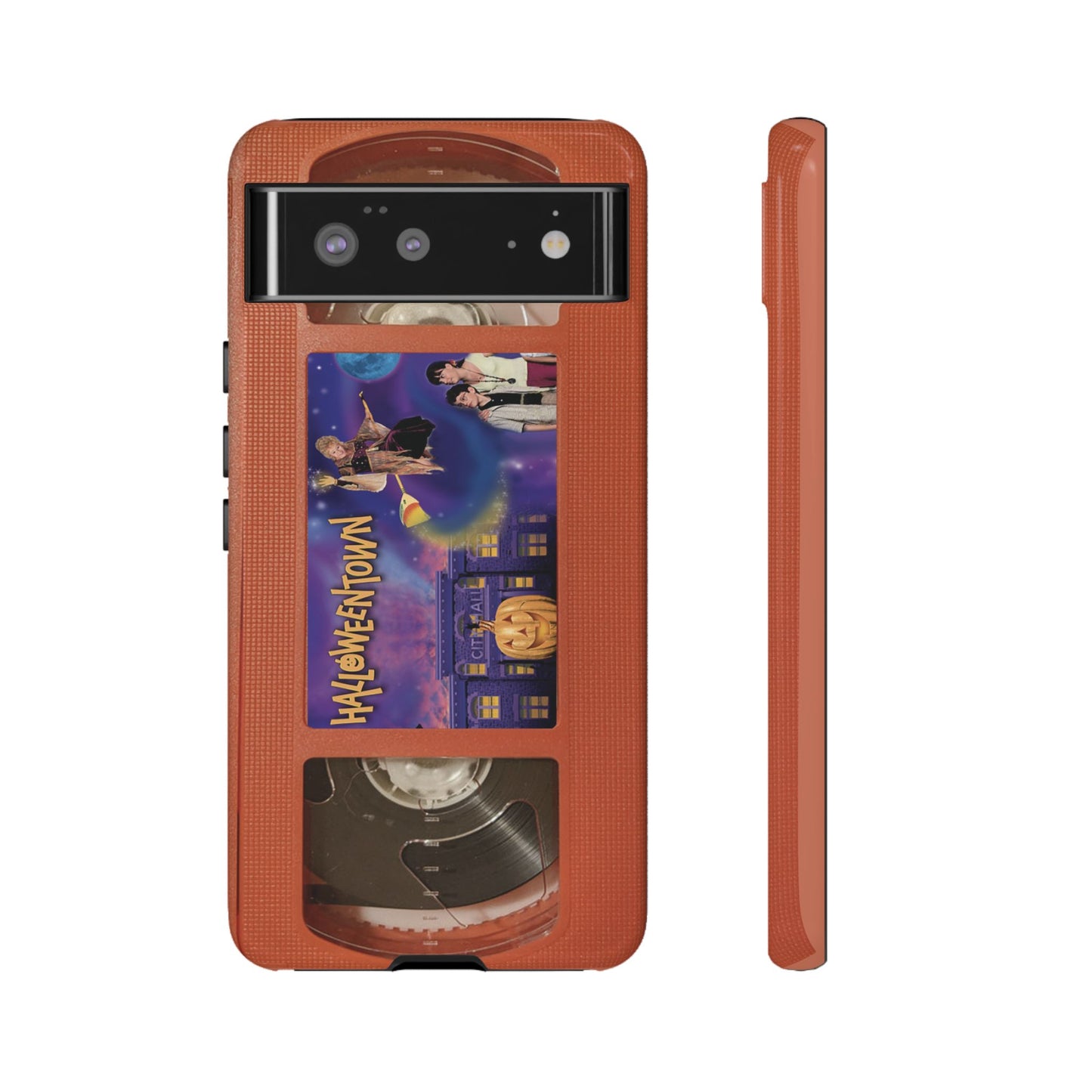 Halloween Town Orange Impact Resistant Phone Case