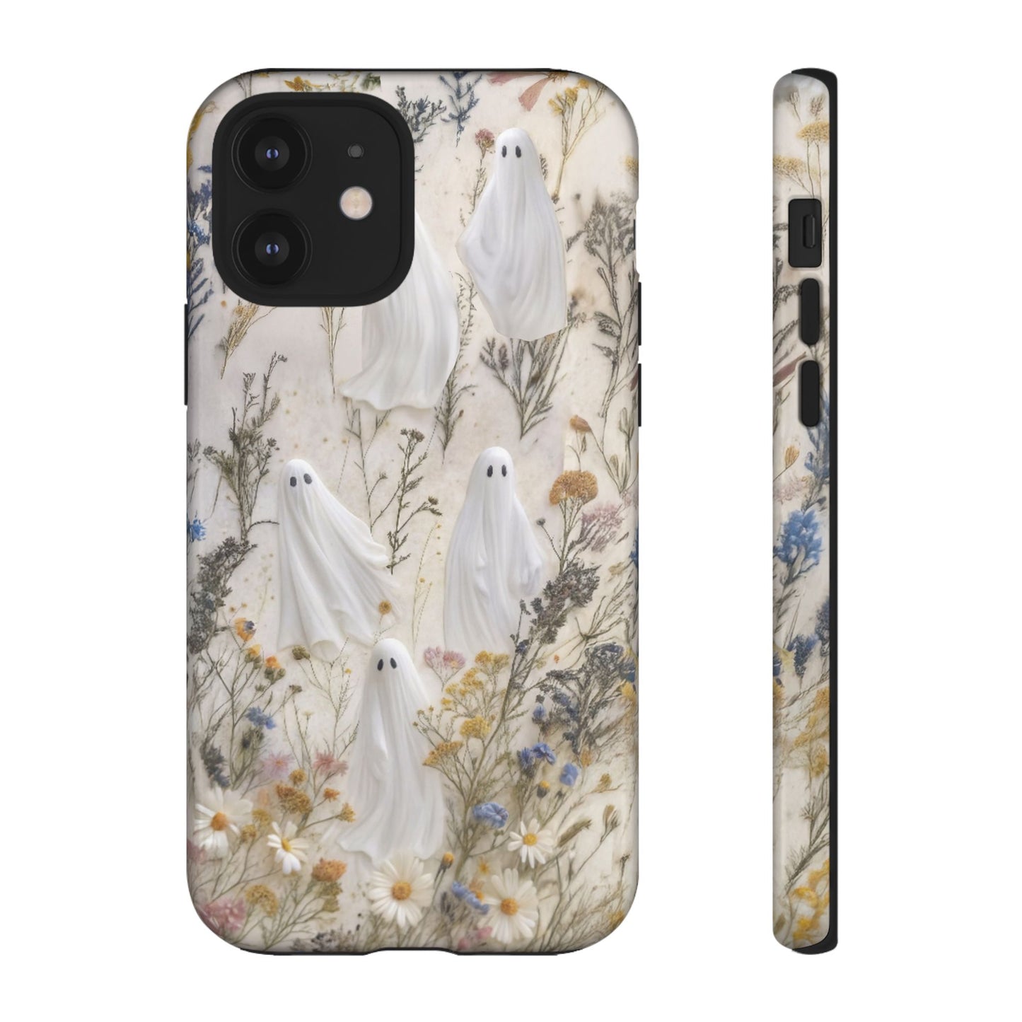 Pressed Floral Ghost Impact Resistant Phone Case