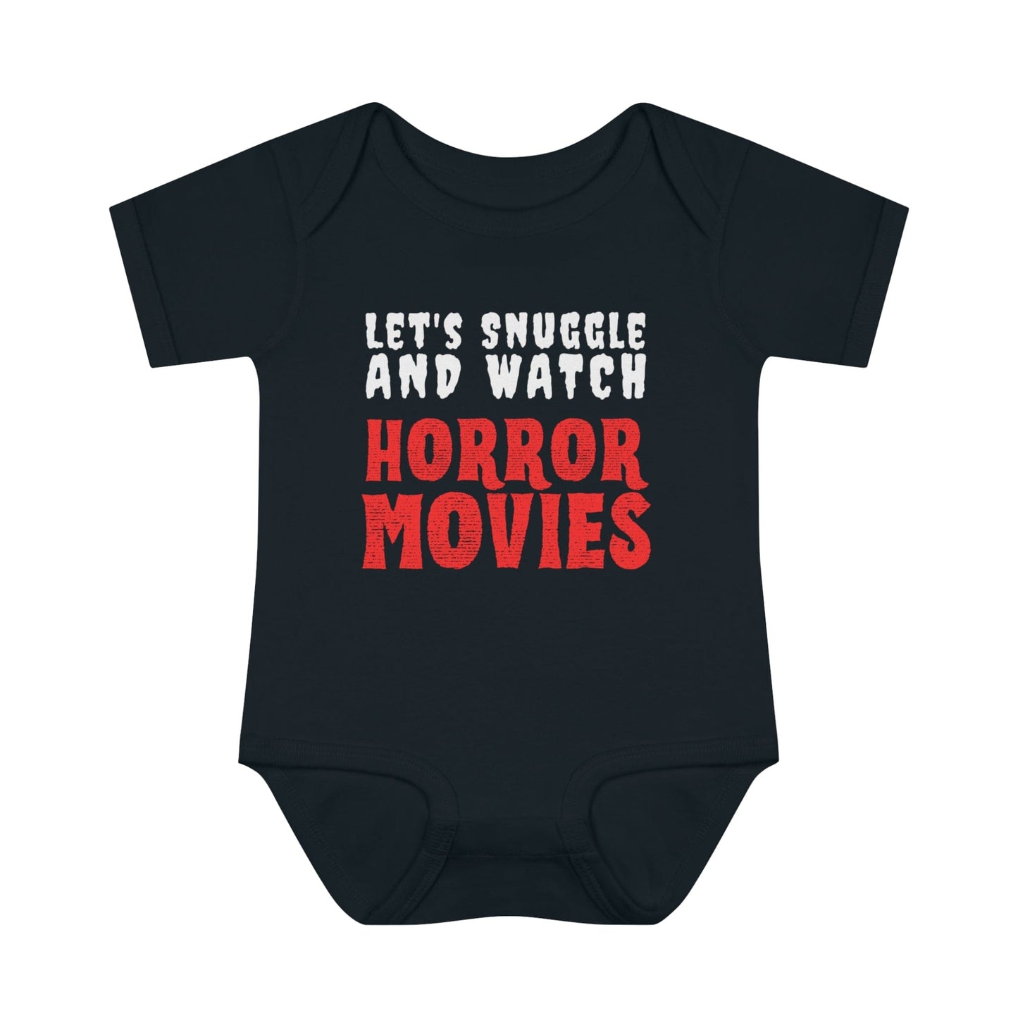 Let's Snuggle and Watch Horror Movies Baby Bodysuit