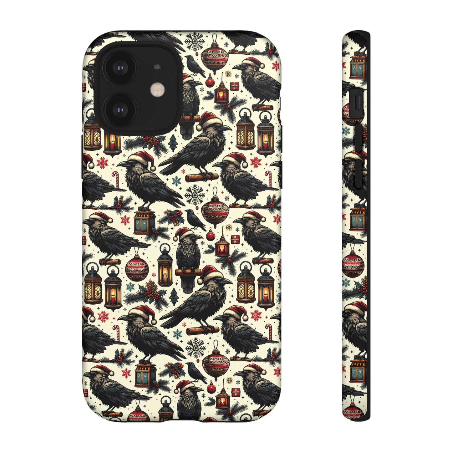 Christmas Crows Impact Resistant Phone Case